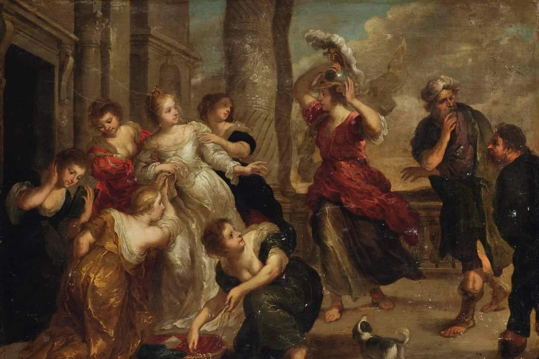 Achille scoperto tra le figlie di Licomede